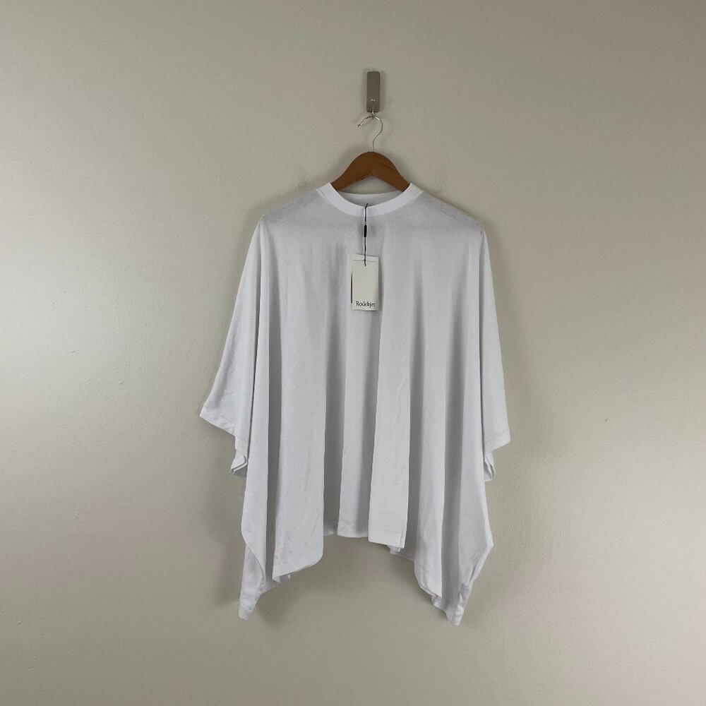 Rodebjer Brick Cotton Jersey Oversized Top in White Size XS/S
